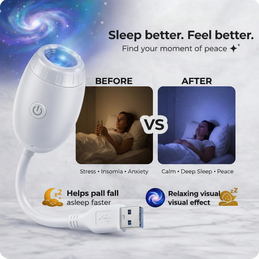 Stellar Projector Before vs After Infographic